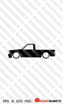Digital Download vector graphic - Lowered Chevrolet S10 1st gen (reg cab) 1982-1993 EPS | SVG | Ai | PNG