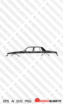 Digital Download vector graphic - Chevrolet Caprice 3rd gen sedan 1977-1990 EPS | SVG | Ai | PNG
