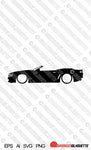 Digital Download vector graphic - Lowered Chevrolet Camaro 5th gen convertible (2010-2015) EPS | SVG | Ai | PNG