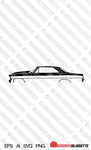 Digital Download vector graphic - Chevrolet Nova 2nd gen 1966-1967 W/ Cowl Hood EPS | SVG | Ai | PNG