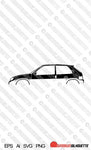 Digital Download vector graphic - Citroen Saxo VTS / VTR phase 2 EPS | SVG | Ai | PNG