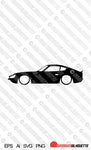 Digital Download Lowered car silhouette vector - Datsun 240Z EPS | SVG | Ai | PNG