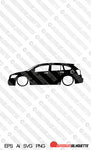 Digital Download vector graphic - Lowered Dodge Caliber EPS | SVG | Ai | PNG