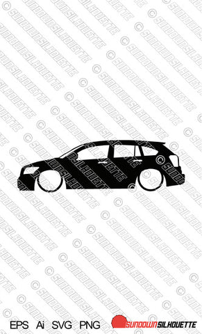 Digital Download vector graphic - Lowered Dodge Caliber EPS | SVG | Ai | PNG