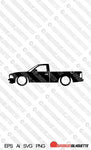 Digital Download car silhouette vector - Dodge Dakota 2nd gen single cab truck EPS | SVG | Ai | PNG