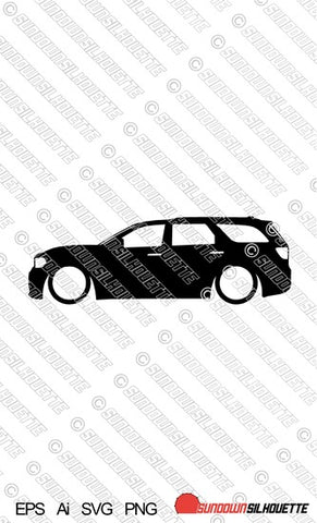 Digital Download car silhouette vector - Dodge Durango 3rd gen 2011- EPS | SVG | Ai | PNG