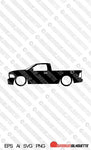 Digital Download vector graphic - Lowered Dodge Ram 4th gen single cab 2010-2018 EPS | SVG | Ai | PNG