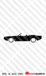 Digital Download muscle car vector -  Dodge Challenger classic convertible EPS | SVG | Ai | PNG