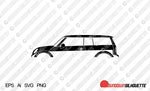 Digital Download vector graphic - Mini Clubman R55 | 1st gen, 2007-2014 EPS | SVG | Ai | PNG