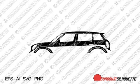 Digital Download vector graphic - Mini Countryman R60 | 1st gen, 2010-2016 EPS | SVG | Ai | PNG