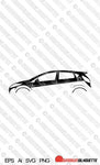 Digital Download vector graphic - Ford Fiesta Mk7 5-door EPS | SVG | Ai | PNG