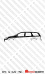 Digital Download vector graphic - Ford Focus wagon Mk1, 1st gen EPS | SVG | Ai | PNG