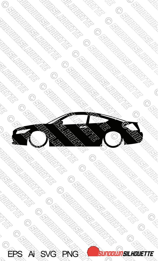 Digital Download vector graphic - Lowered Honda Accord 8th gen coupe | SVG | Ai | PNG
