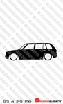 Digital Download vector graphic - Lowered Honda Civic 1st gen wagon | SVG | Ai | PNG