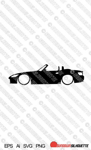 Digital Download vector graphic - Lowered Honda S2000 EPS | SVG | Ai | PNG