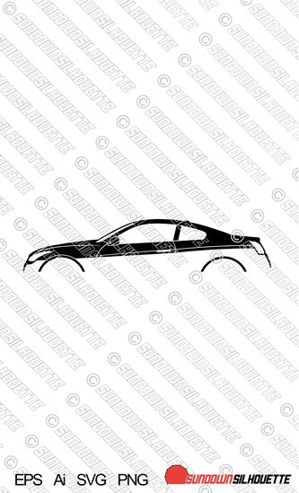 Digital Download vector graphic - Infiniti Q60 Coupe (CV36) EPS | SVG | Ai | PNG