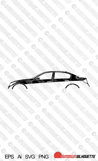 Digital Download vector graphic - Infiniti G37 sedan EPS | SVG | Ai | PNG