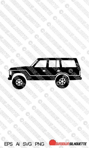 Digital Download vector graphic - Lifted Toyota Land Cruiser FJ60 EPS | SVG | Ai | PNG