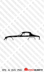 Digital Download car silhouette vector - Lotus Elite 1st gen (1957-1963) type 14 EPS | SVG | Ai | PNG