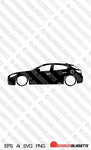 Digital Download vector graphic - Lowered Mazda 3 BM 3rd gen 2014-2018 EPS | SVG | Ai | PNg