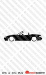 Digital Download vector graphic - Lowered Mazda Miata / MX5 NA EPS | SVG | Ai | PNG