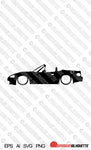 Digital Download vector graphic - Lowered Mazda Miata / MX5 NB EPS | SVG | Ai | PNG