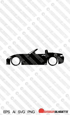 Digital Download vector graphic - Lowered Mazda Miata / MX5 ND EPS | SVG | Ai | PNG