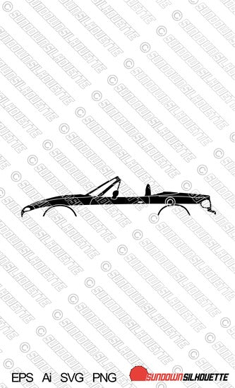 Digital Download vector graphic - Mazda Miata MX5 NA roadster  EPS | SVG | Ai | PNG