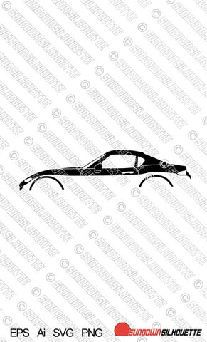 Digital Download vector graphic - Mazda MX5 / Miata RF Coupe ND mk4 4th gen EPS | SVG | Ai | PNG