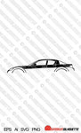 Digital Download vector car silhouette - Mazda RX8 EPS | SVG | Ai | PNG