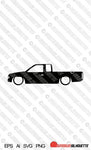 Digital Download vector graphic - Lowered Nissan Hardbody ext cab PickUp D21 EPS | SVG | Ai | PNG