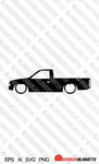 Digital Download vector graphic - Lowered Nissan Hardbody single cab PickUp D21 EPS | SVG | Ai | PNG