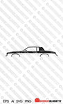 Digital Download car silhouette vector - Oldsmobile Cutlass Supreme Coupe 4th gen 1978-1980 EPS | SVG | Ai | PNG