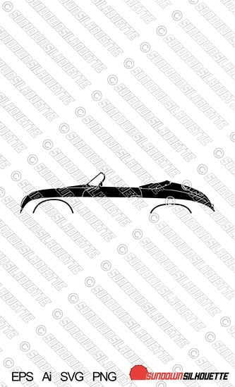 Digital Download vector graphic - Porsche 356 A Speedster 1955–1959 | EPS | SVG | Ai | PNG
