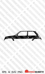 Digital Download vector graphic - Renault 5 GT Turbo EPS | SVG | Ai | PNG