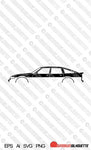 Digital Download car silhouette vector  - Rover SD1 EPS | SVG | Ai | PNG