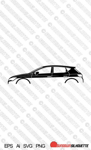 Digital Download vector graphic - Seat Leon Cupra 5f Mk3 EPS | SVG | Ai | PNG