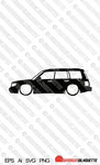 Digital Download vector graphic - Lowered Subaru Forester 1st gen SF | SVG | Ai | PNG