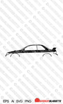 Digital Download vector graphic - Subaru Impreza 2.5RS Coupe 1st gen EPS | SVG | Ai | PNG