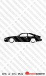 Digital Download vector graphic - Lowered Toyota Celica Supra Mk2 A60 EPS | SVG | Ai | PNG