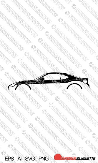 Digital Download car silhouette vector - Toyota GT86 EPS | SVG | Ai | PNG