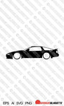 Digital Download vector graphic - Lowered Toyota Supra Mk3 A70 EPS | SVG | Ai | PNG