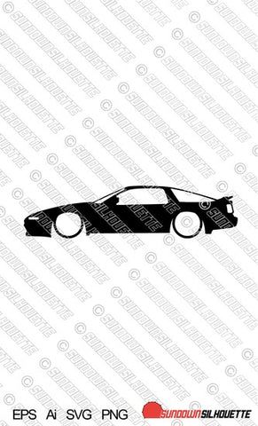 Digital Download vector graphic - Lowered Toyota Supra Mk3 A70 EPS | SVG | Ai | PNG