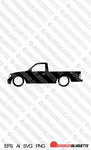 Digital Download vector graphic - Lowered Toyota Tacoma 1st gen single cab pickup 1995-2004 EPS | SVG | Ai | PNG