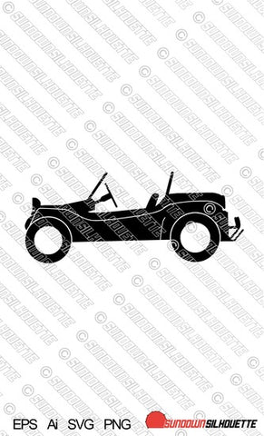 Digital Download vector graphic - Lowered VW Dune / Beach Buggy EPS | SVG | Ai | PNG