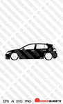 Digital Download vector graphic - Lowered VW Golf MK8 GTI / GTE, EPS | SVG | Ai | PNG