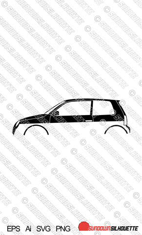 Digital Download vector graphic - VW Lupo GTI EPS | SVG | Ai | PNG