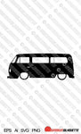 Digital Download vector graphic - Lowered VW T2 Bus EPS | SVG | Ai | PNG