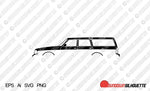 Digital Download vector graphic - Volvo 245 wagon EPS | SVG | Ai | PNG