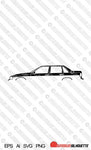 Digital Download vector graphic - Volvo S70 | 1996-2000) | T5 sedan EPS | SVG | Ai | PNG